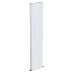 Radyal Tower Bold Double Designer White Aluminium Vertical Radiator - 375 x 1800mm