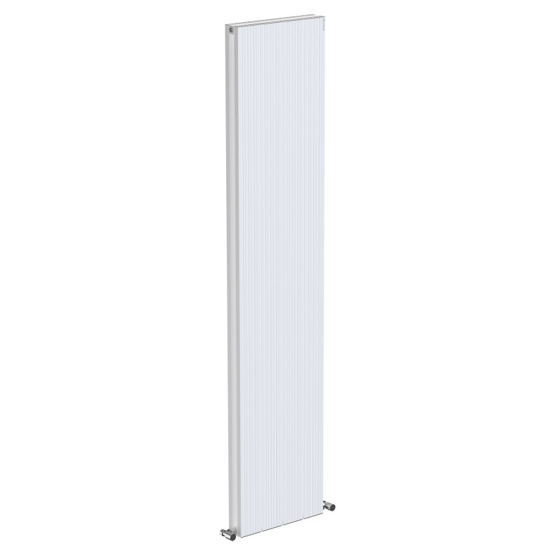 Radyal Tower Bold Double Designer White Aluminium Vertical Radiator - 375 x 1800mm Radyal Tower Bold Double Designer White Aluminium Vertical Radiator - 375 x 1800mm