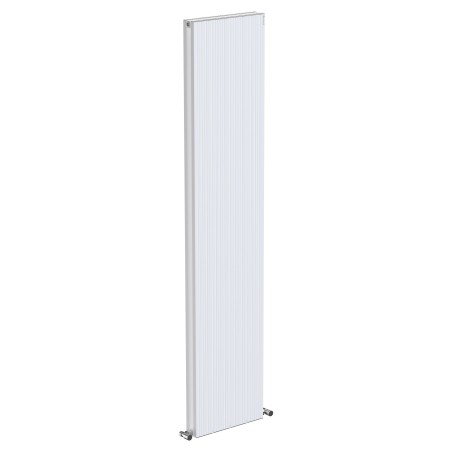 Radyal Tower Bold Double Designer White Aluminium Vertical Radiator - 375 x 1800mm