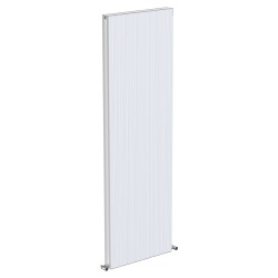 Radyal Tower Bold Double Designer White Aluminium Vertical Radiator - 565 x 1800mm