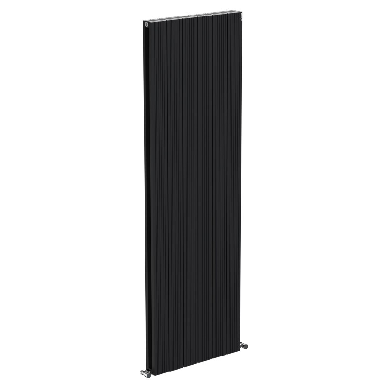 Radyal Tower Bold Double Designer Black Aluminium Vertical Radiator - 565 x 1800mm Radyal Tower Bold Double Designer Black Aluminium Vertical Radiator - 565 x 1800mm
