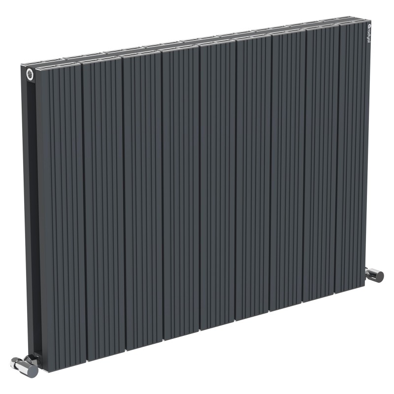 Radyal Tower Bold Double Designer Anthracite Aluminium Horizontal Radiator - 850 x 600mm Radyal Tower Bold Double Designer Anthracite Aluminium Horizontal Radiator - 850 x 600mm