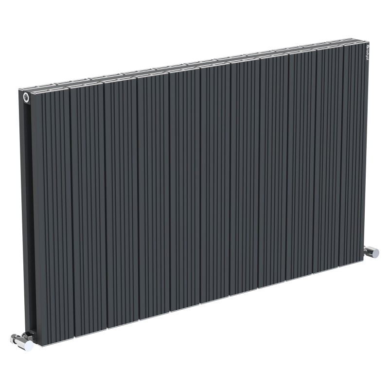 Radyal Tower Bold Double Designer Anthracite Aluminium Horizontal Radiator - 1040 x 600mm Radyal Tower Bold Double Designer Anthracite Aluminium Horizontal Radiator - 1040 x 600mm