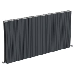 Radyal Tower Bold Double Designer Anthracite Aluminium Horizontal Radiator - 1235 x 600mm