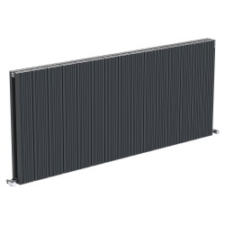 Radyal Tower Bold Double Designer Anthracite Aluminium Horizontal Radiator - 1420 x 600mm