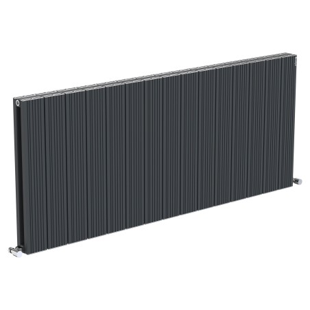 Radyal Tower Bold Double Designer Anthracite Aluminium Horizontal Radiator - 1425 x 600mm