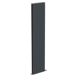Radyal Tower Bold Double Designer Anthracite Aluminium Vertical Radiator - 375 x 1800mm