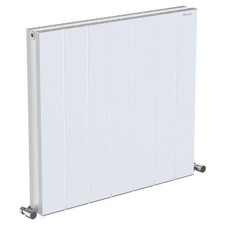 Radyal Tower Double Designer White Aluminium Horizontal Radiator - 660 x 600mm
