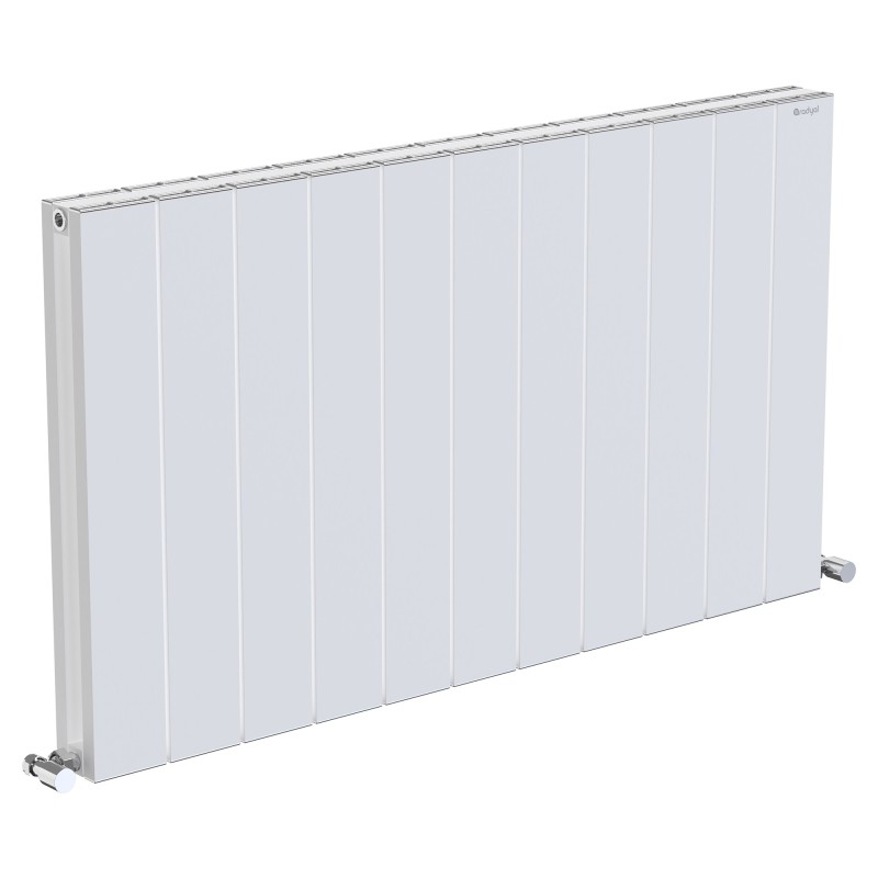 Radyal Tower Double Designer White Aluminium Horizontal Radiator - 1040 x 600mm Radyal Tower Double Designer White Aluminium Horizontal Radiator - 1040 x 600mm