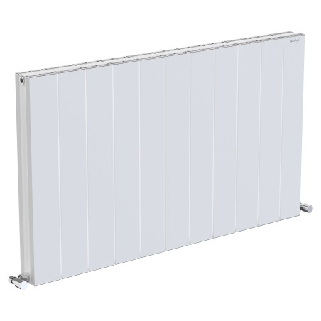 Radyal Tower Double Designer White Aluminium Horizontal Radiator - 1040 x 600mm