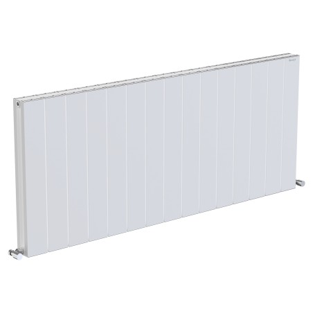 Radyal Tower Double Designer White Aluminium Horizontal Radiator - 1420 x 600mm