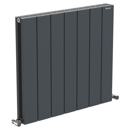 Radyal Tower Double Designer Anthracite Aluminium Horizontal Radiator - 660 x 600mm