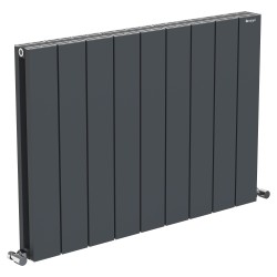 Radyal Tower Double Designer Anthracite Aluminium Horizontal Radiator - 855 x 600mm