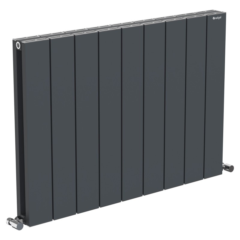Radyal Tower Double Designer Anthracite Aluminium Horizontal Radiator - 850 x 600mm Radyal Tower Double Designer Anthracite Aluminium Horizontal Radiator - 850 x 600mm