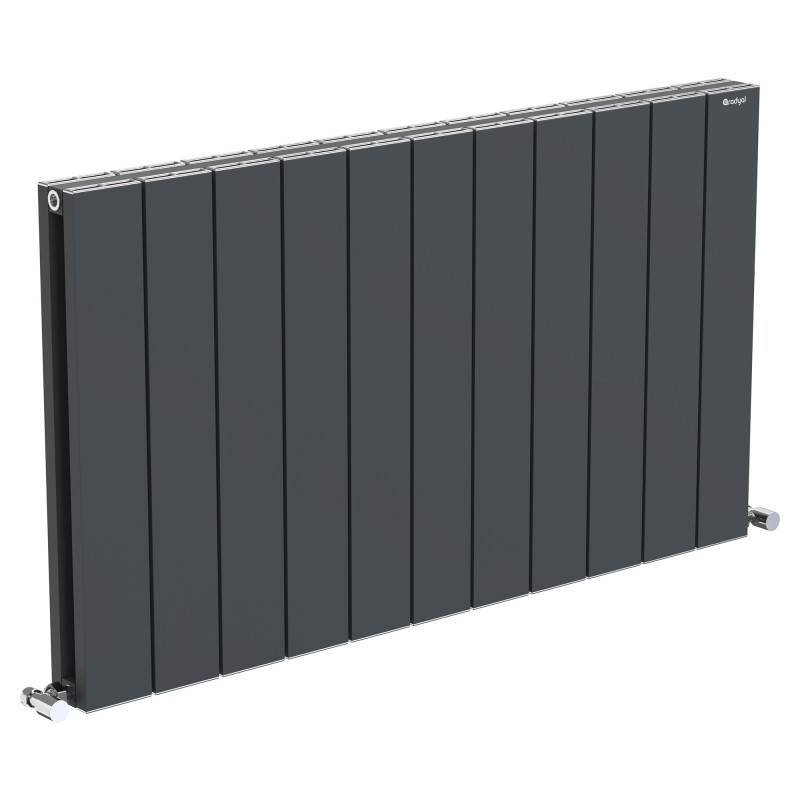 Radyal Tower Double Designer Anthracite Aluminium Horizontal Radiator - 1045 x 600mm Radyal Tower Double Designer Anthracite Aluminium Horizontal Radiator - 1045 x 600mm