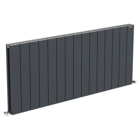 Radyal Tower Double Designer Anthracite Aluminium Horizontal Radiator - 1420 x 600mm