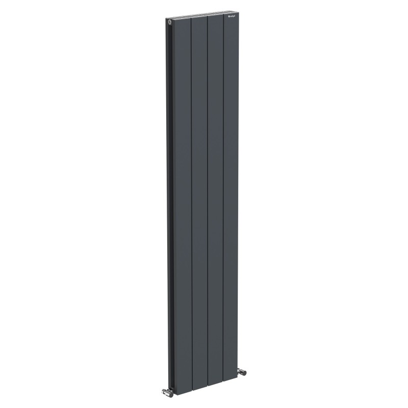 Radyal Tower Double Designer Anthracite Aluminium Vertical Radiator - 380 x 1800mm Radyal Tower Double Designer Anthracite Aluminium Vertical Radiator - 380 x 1800mm