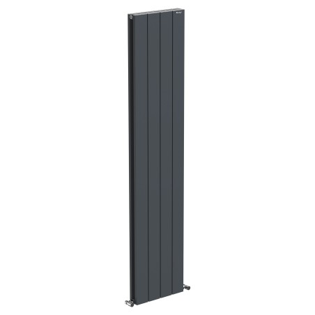 Radyal Tower Double Designer Anthracite Aluminium Vertical Radiator - 375 x 1800mm