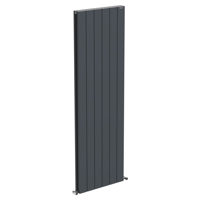 Radyal Tower Double Designer Anthracite Aluminium Vertical Radiator - 565 x 1800mm Radyal Tower Double Designer Anthracite Aluminium Vertical Radiator - 565 x 1800mm