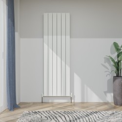 Radyal Tower Bold Double Designer White Aluminium Vertical Radiator - 565 x 1800mm