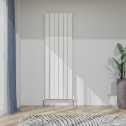 Radyal Tower Double Designer White Aluminium Vertical Radiator - 565 x 1800mm