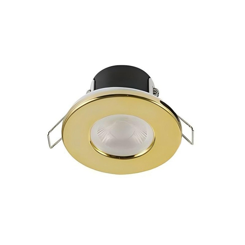 LED Dimmable Spotlight Downlight IP65 Waterproof – Brushed Brass Bezel - Multi-Buy Discount LED Dimmable Spotlight Downlight IP65 Waterproof – Brushed Brass Bezel - Multi-Buy Discount