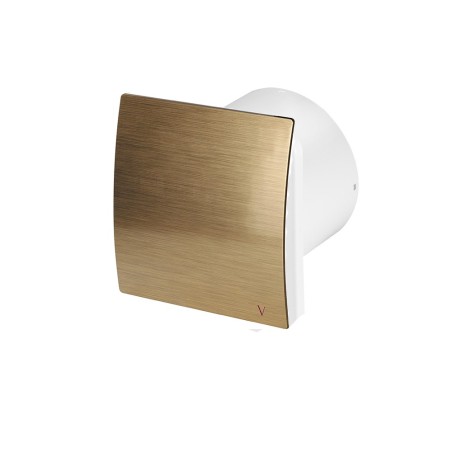 100mm Turbo Bathroom Extractor Fan with Timer – Brushed Brass Cover