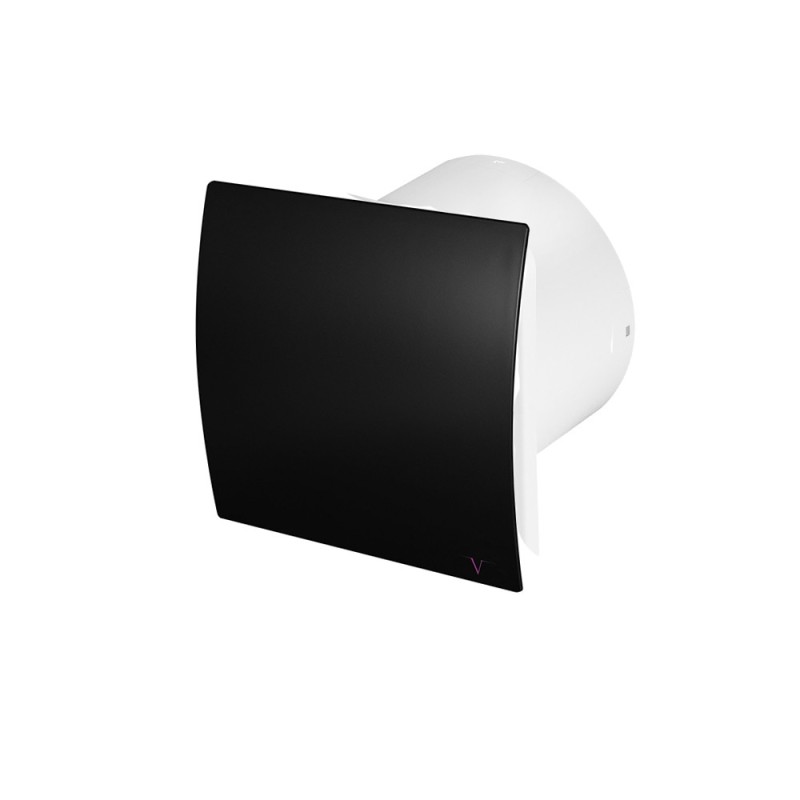 100mm Turbo Bathroom Extractor Fan with Timer – Black Cover 100mm Turbo Bathroom Extractor Fan with Timer – Black Cover