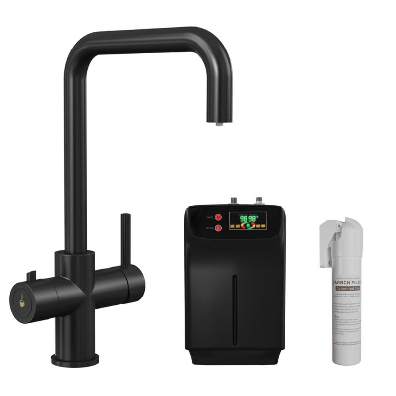 Black 3-in-1 Instant Boiling Water Kitchen Tap – 2.4L Digital Boiler, Filter & 360° Swivel Black 3-in-1 Instant Boiling Water Kitchen Tap – 2.4L Digital Boiler, Filter & 360° Swivel