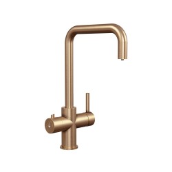 Brushed Copper 3-in-1 Instant Boiling Water Kitchen Tap – 2.4L Digital Boiler, Filter & 360° Swivel