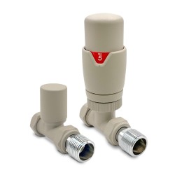 Cappuccino Thermostatic Radiator Valves Straight
