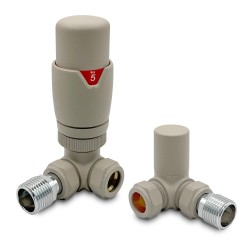 Cappuccino Thermostatic Radiator Valves Corner