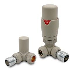 Cappuccino Thermostatic Radiator Valves Corner