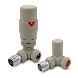 Cappuccino Thermostatic Radiator Valves Corner