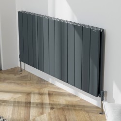 Radyal Tower Double Designer Anthracite Aluminium Horizontal Radiator - 1230 x 600mm