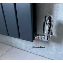 20mm Rigid Radiator Valve Extension 1/2 inch BSP - Chrome