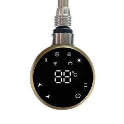 Athena Brushed Brass WIFI Thermostatic Electric Heating Element