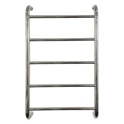 Contour Polished Stainless Steel Traditional Dry Electric Heated Towel Rail - 600 x 700mm
