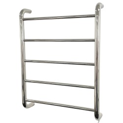 Contour Polished Stainless Steel Traditional Dry Electric Heated Towel Rail - 600 x 700mm