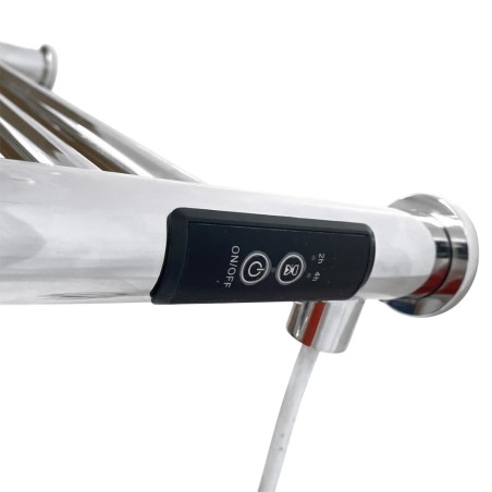 Ledge Polished Stainless Steel Dry Electric Heated Towel Shelf - 500 x 115mm