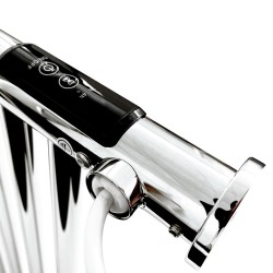 Ledge Polished Stainless Steel Dry Electric Heated Towel Shelf - 500 x 115mm