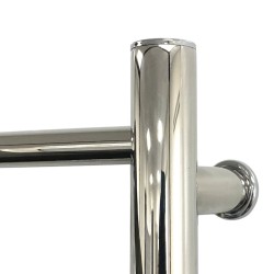 Curva Polished Stainless Steel Dry Electric Heated Towel Rail - 500 x 800mm