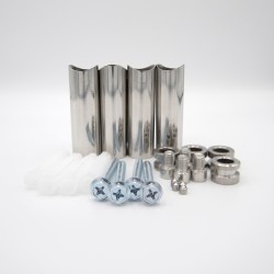 Vertis Designer Polished Stainless Steel Towel Rail - 500 x 1000mm