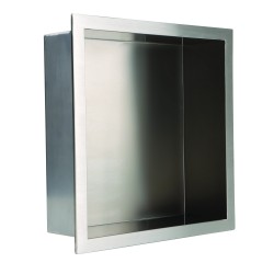300 x 300mm Stainless Steel Shower Niche | Sleek Recessed Bathroom Storage
