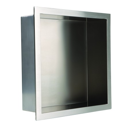 300 x 300mm Stainless Steel Shower Niche | Sleek Recessed Bathroom Storage