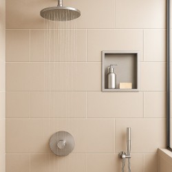300 x 300mm Stainless Steel Shower Niche | Sleek Recessed Bathroom Storage