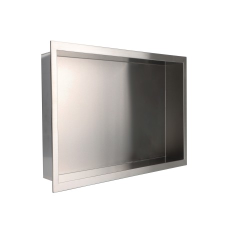 450 x 300mm Stainless Steel Shower Niche | Sleek Recessed Bathroom Storage
