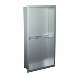 300 x 600mm Stainless Steel Shower Niche With Shelf | Sleek Recessed Bathroom Storage