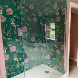 Vintage Birds Acrylic - Showerwall Panel