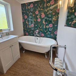 Vintage Birds Acrylic - Showerwall Panel